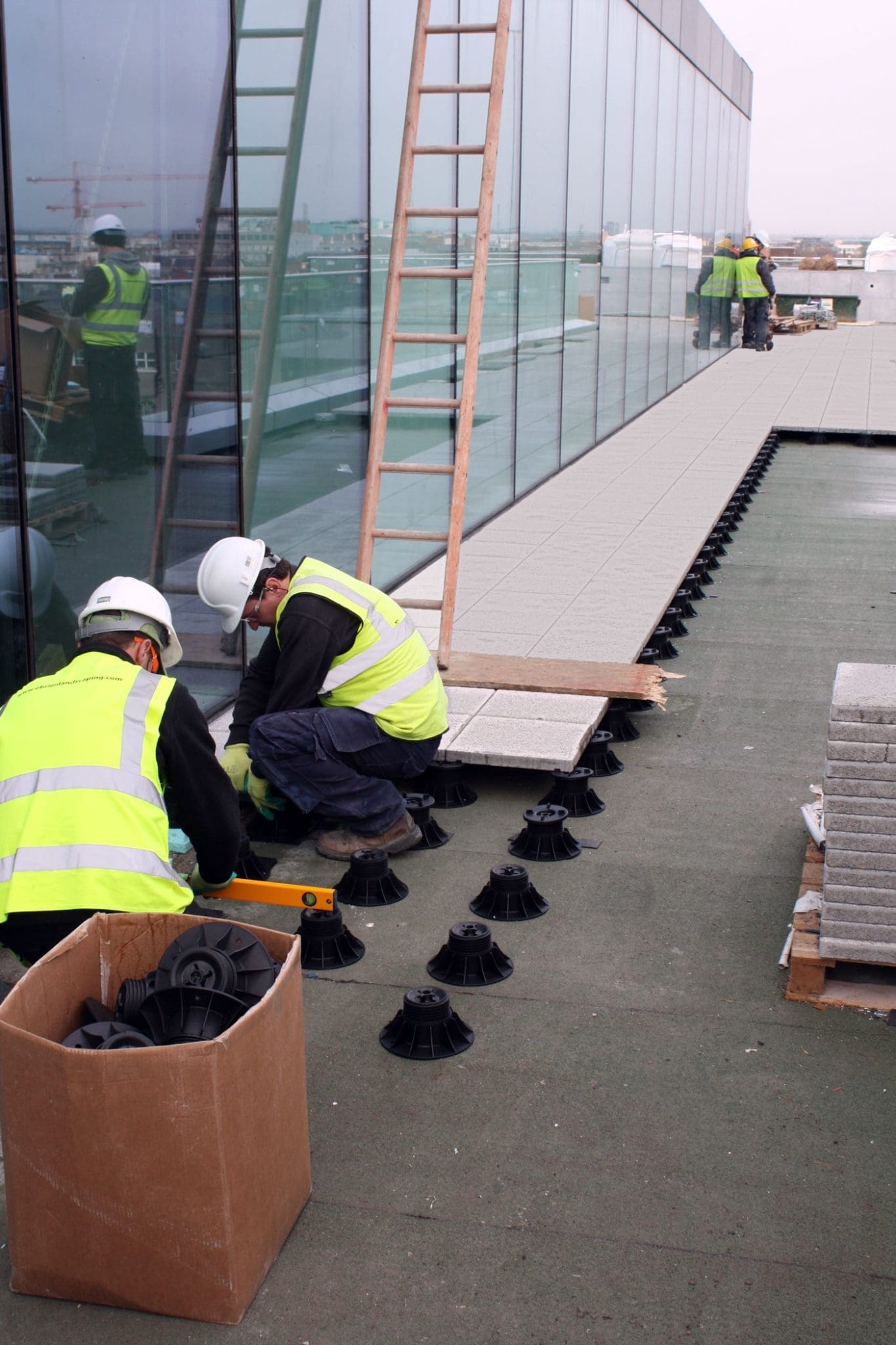 Pedestals provide rigid support for slabs.