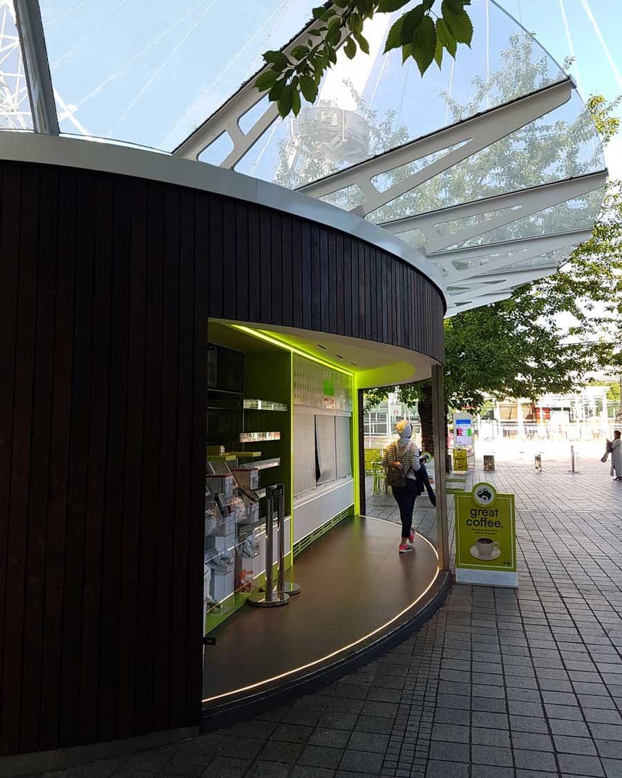The perfect finish to the newly re-waterproofed kiosks.