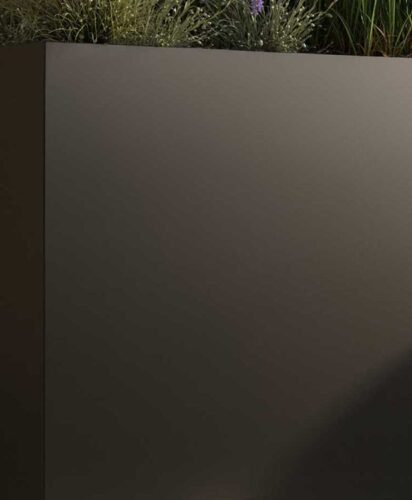 Metallic Planter Edge Finish