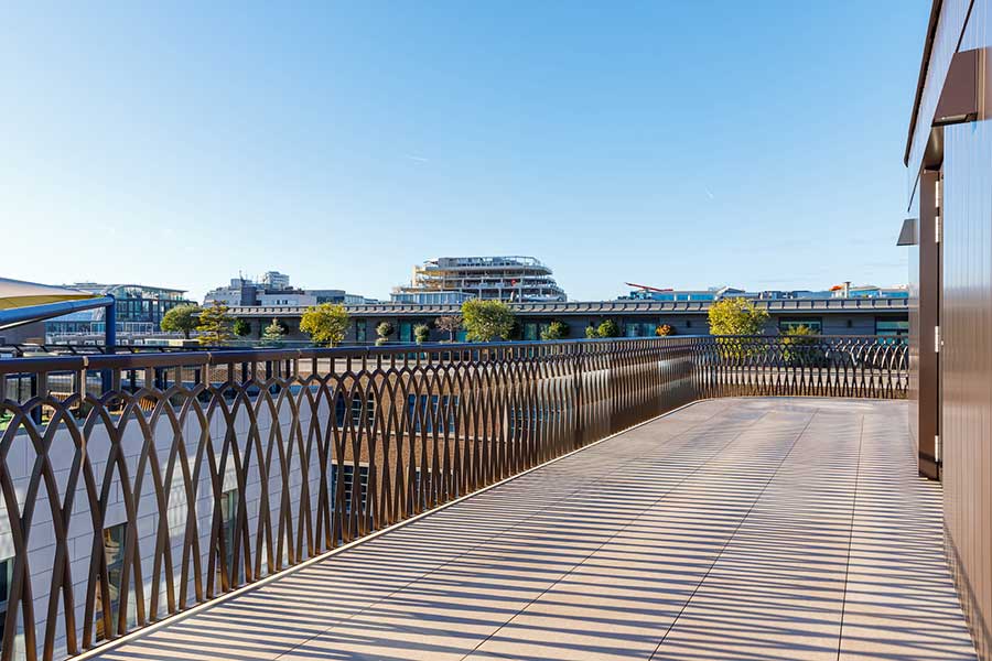 View over balcony