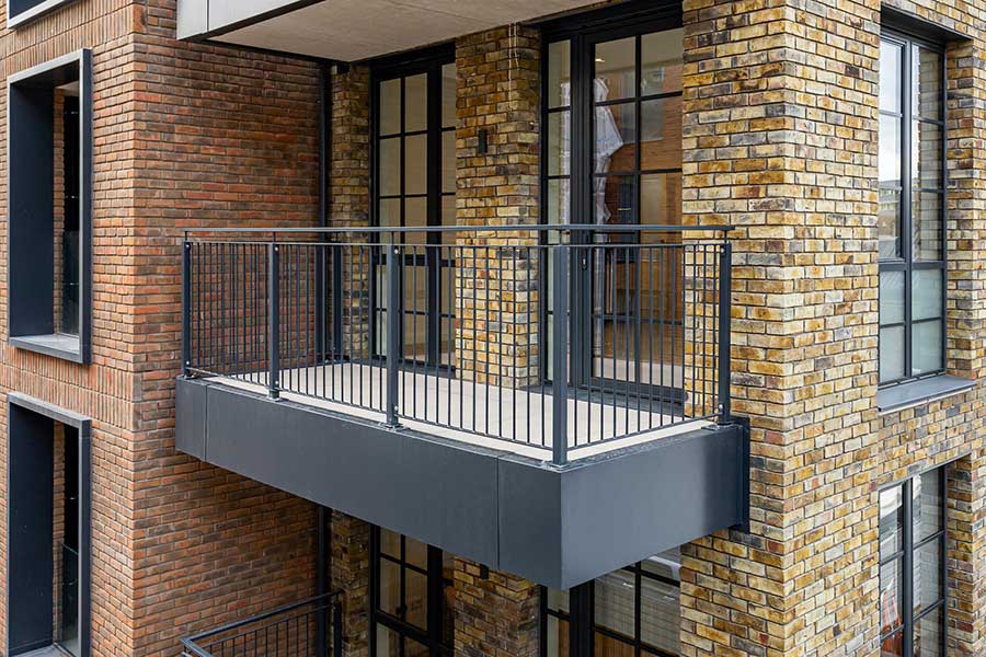 Wallis Road balcony with porcelain paving