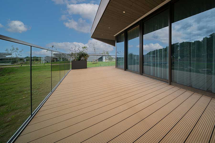 Decked terrace