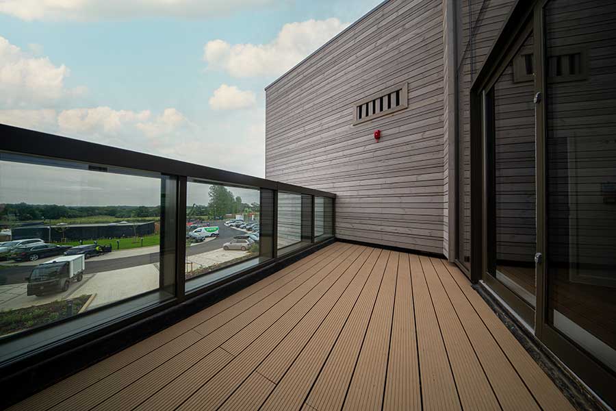 Decking and balustrade