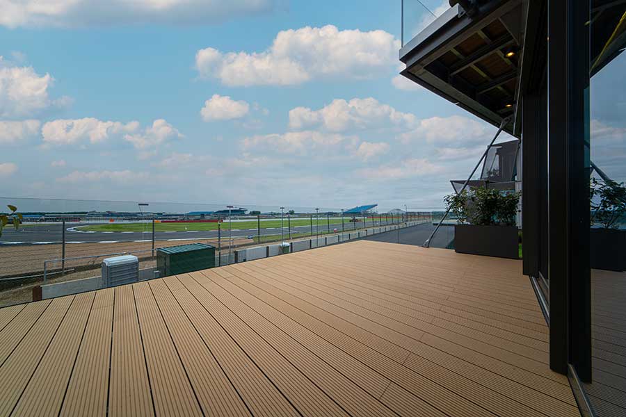 View of circuit from balcony
