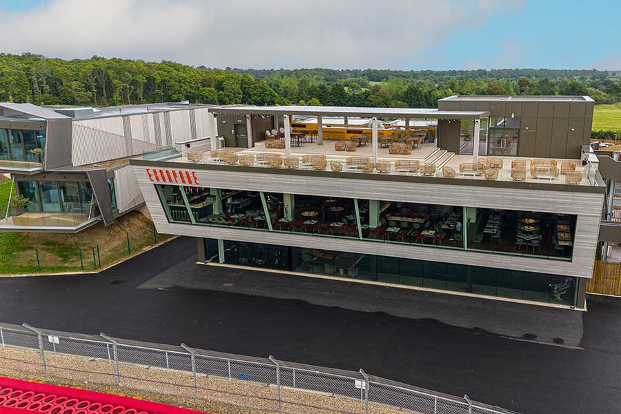 Roof terrace viewing area
