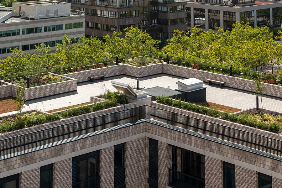 Vitrified Composite rooftop terrace