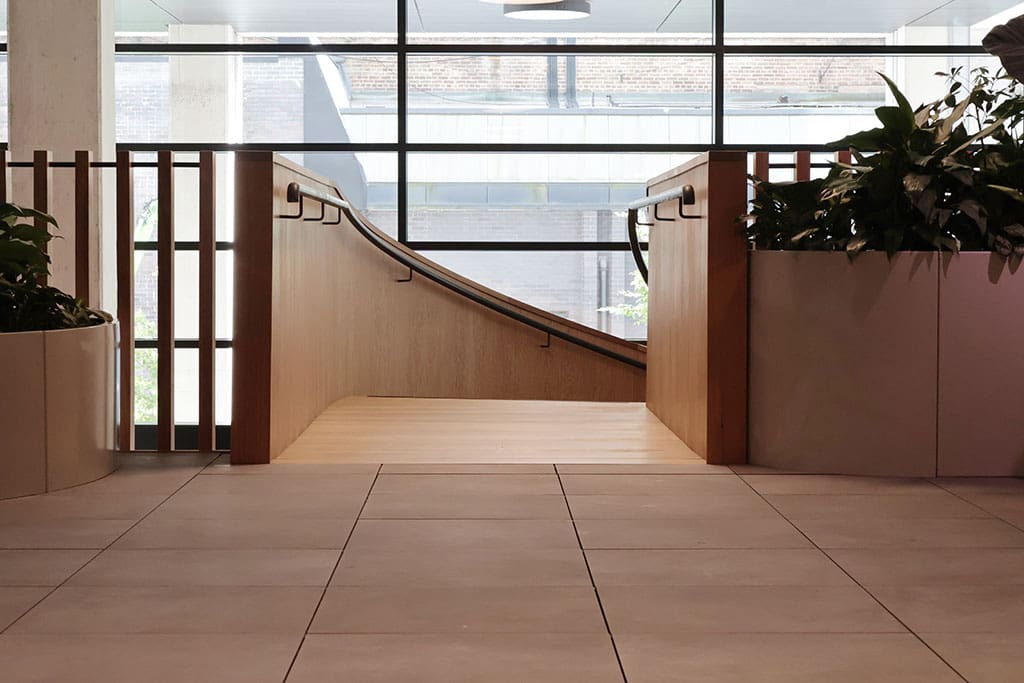 Paving to stairs