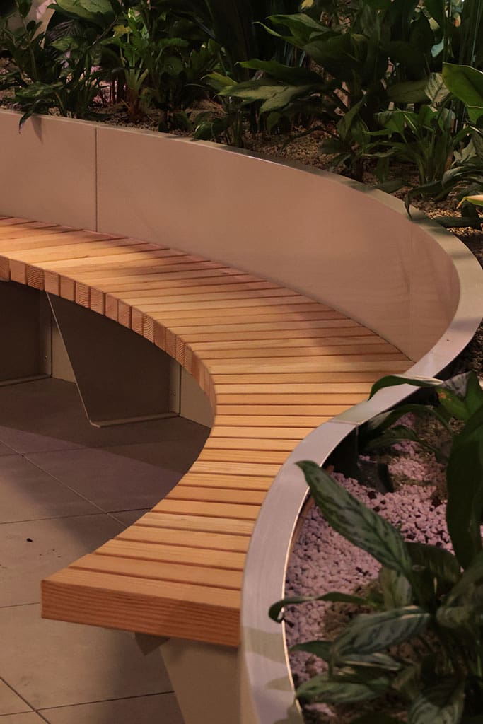 Bench and planter