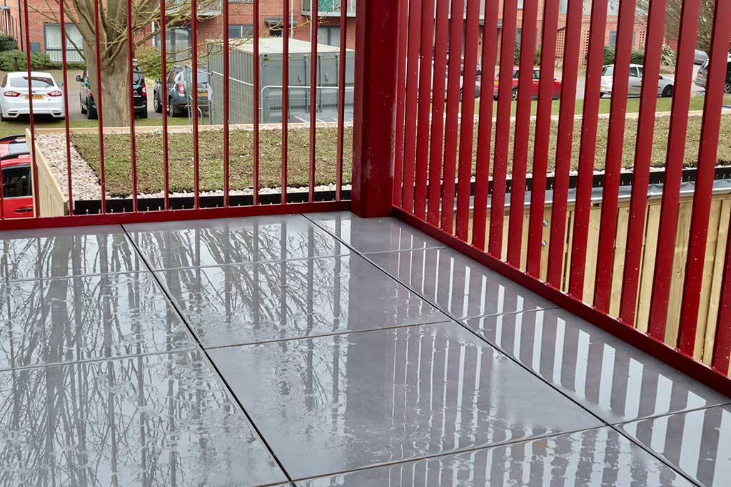 Aylesborough Court balcony paving