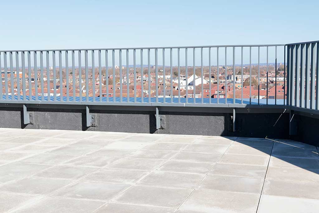 City view from roof terrace