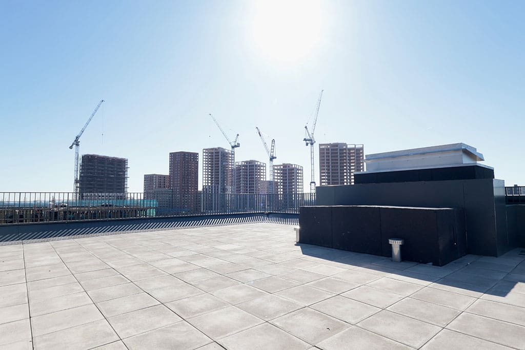 City view from terrace