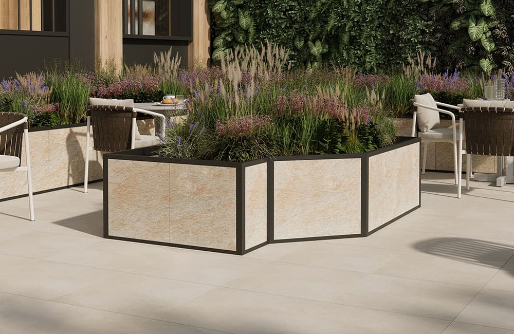 Eiger Porcelain Planter System Dapello Jupiter finish