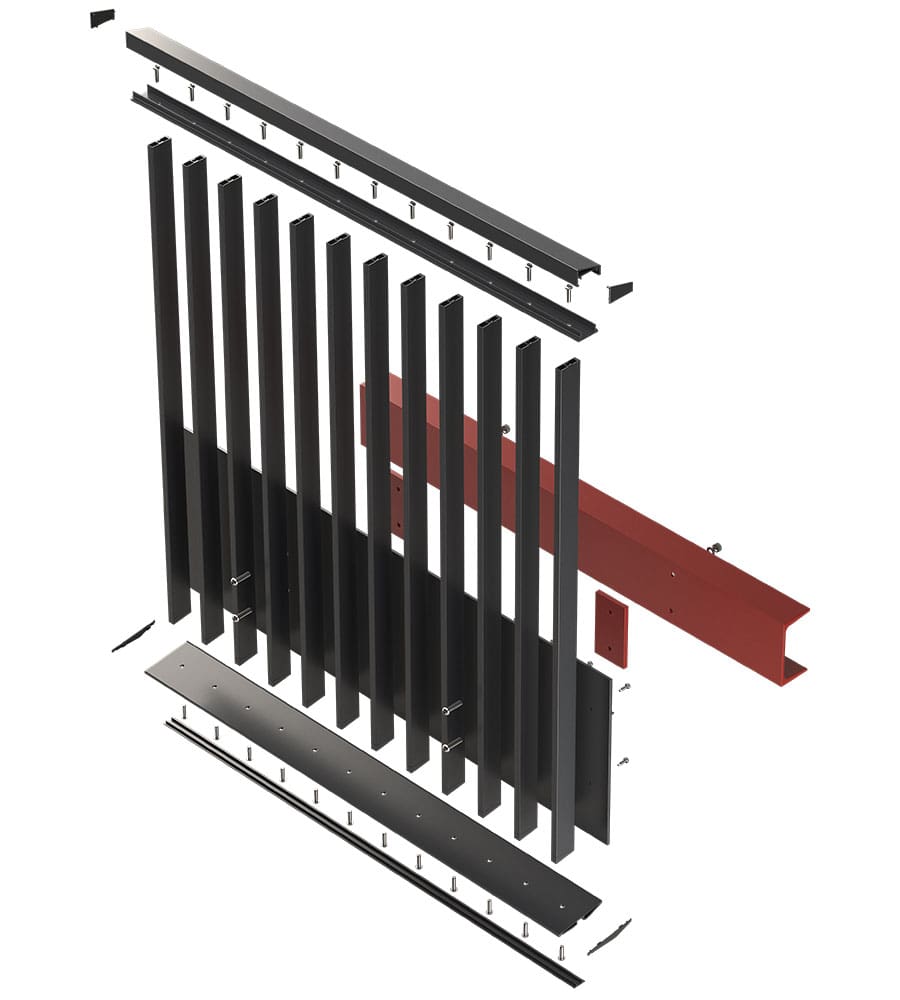 Linear Flow Exploded Render