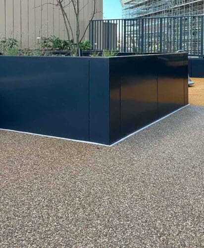 BRoof(t4) rated surfacing on roof terrace