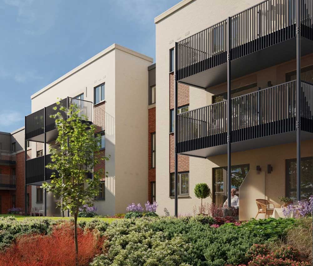 FSB Elevate Freestanding Balcony System on building