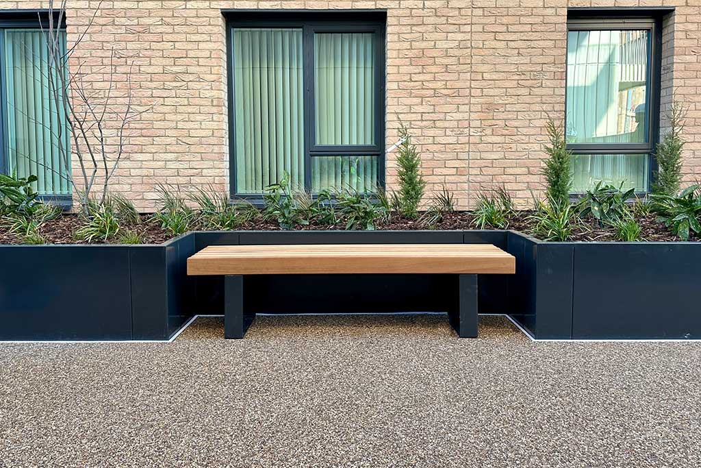 Bench on Resin Bound Gravel