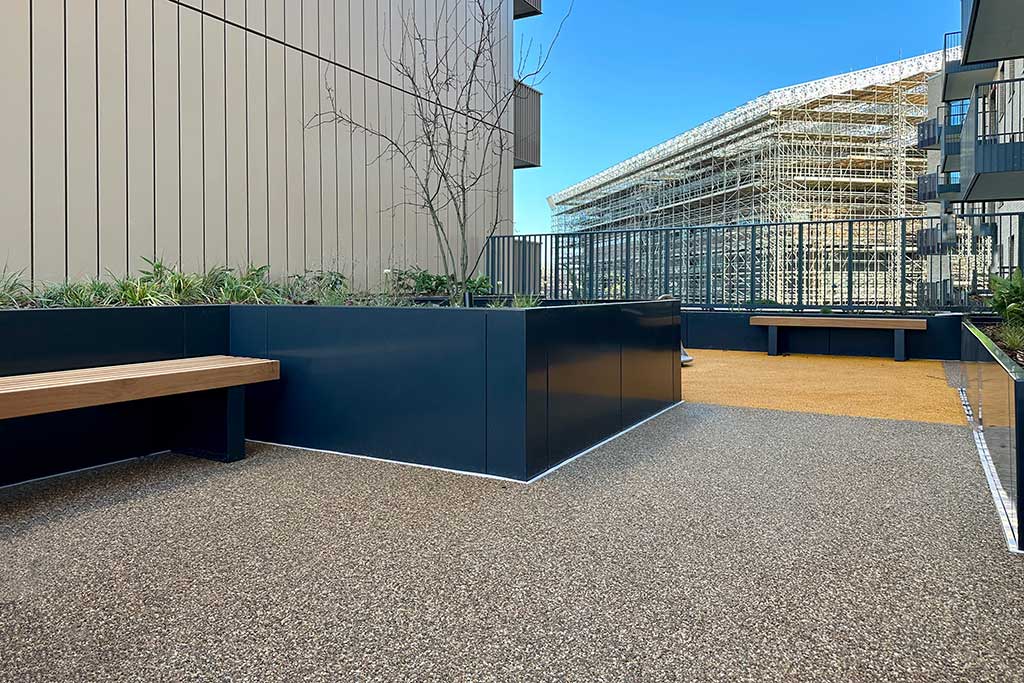 Resin Bound Gravel roof terrace