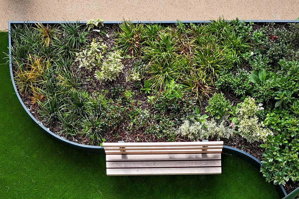 Aerial view of planter