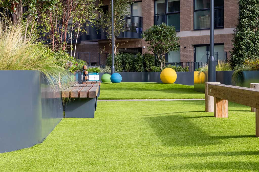 Planters around playpark