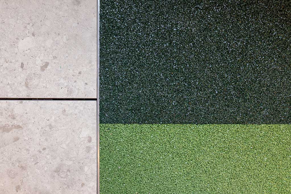 Rubber Crumb with paving
