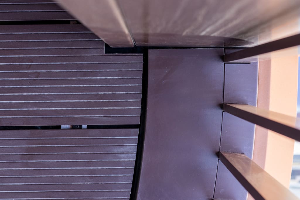 Balcony decking close-up