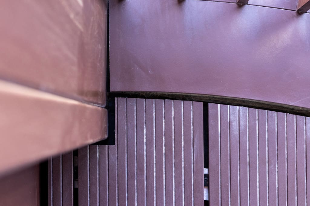 Balcony decking close-up