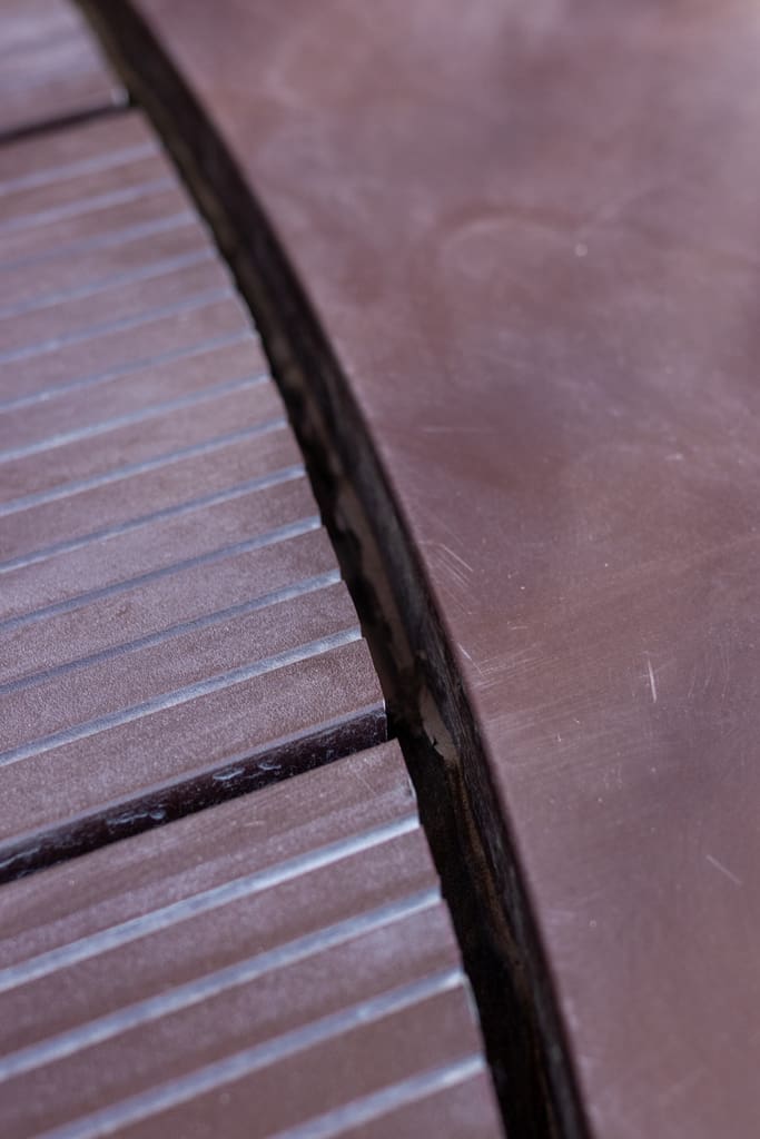 Balcony decking close-up