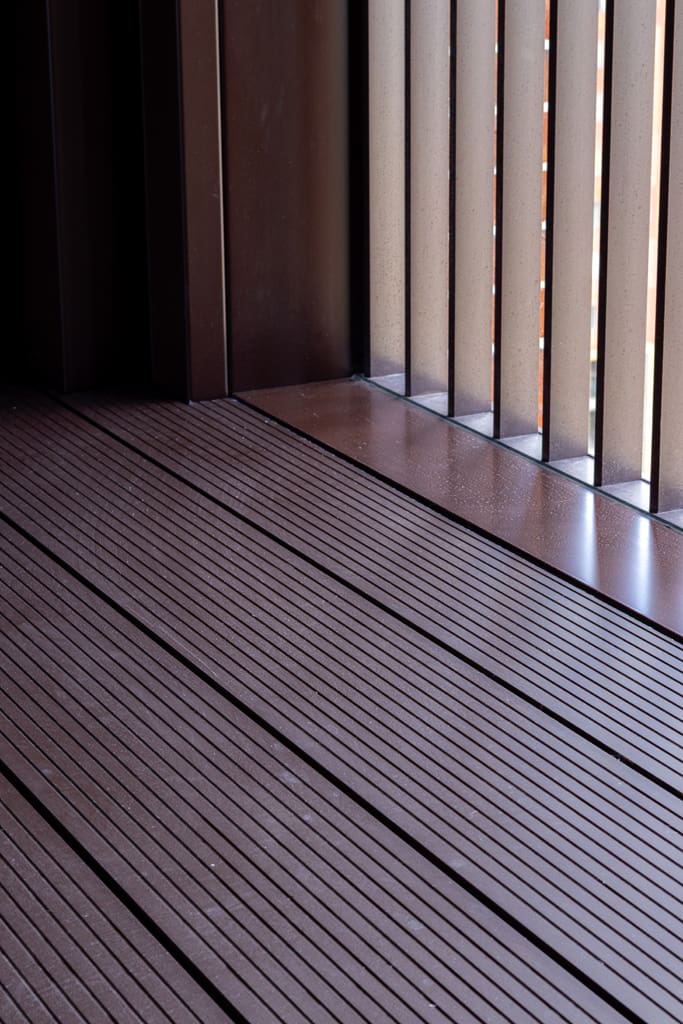 Decking on balcony