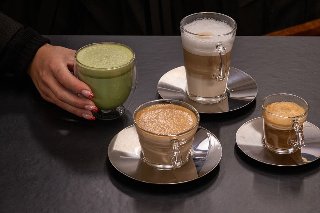 Coffees and matcha