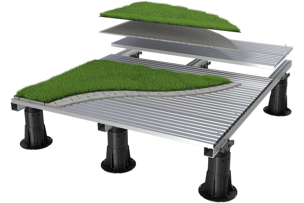 Artificial Grass raised system