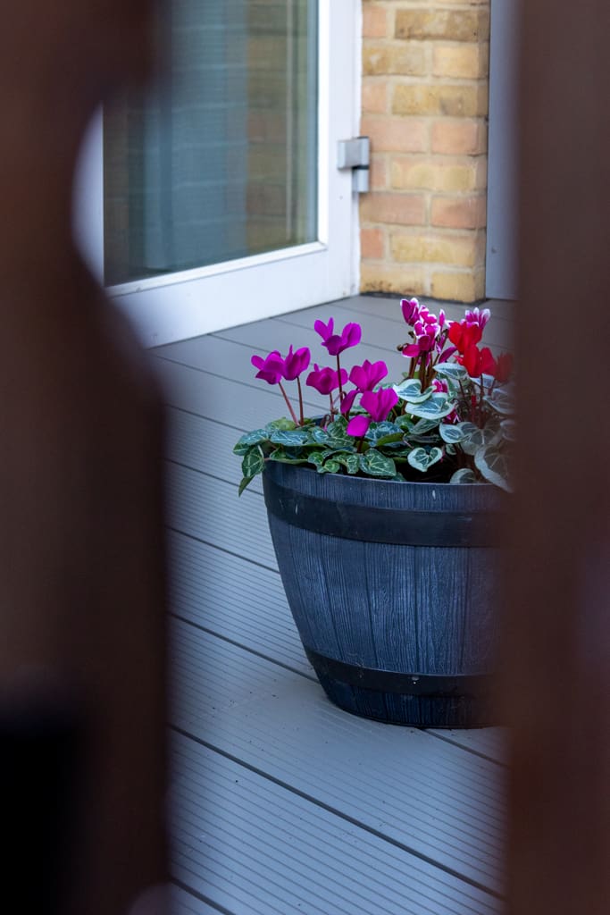 Balcony decking and planter