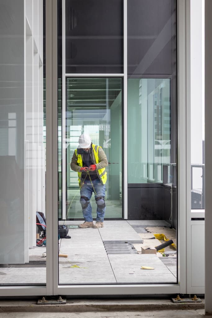 TerraSmart Rail Paving System installation