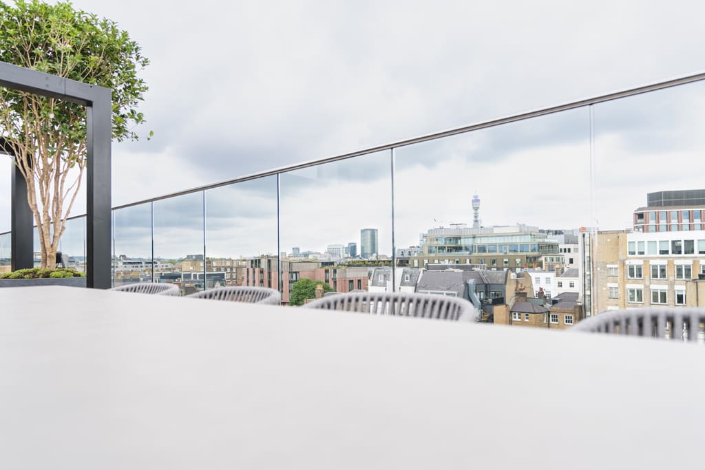 One James Street terrace balustrade