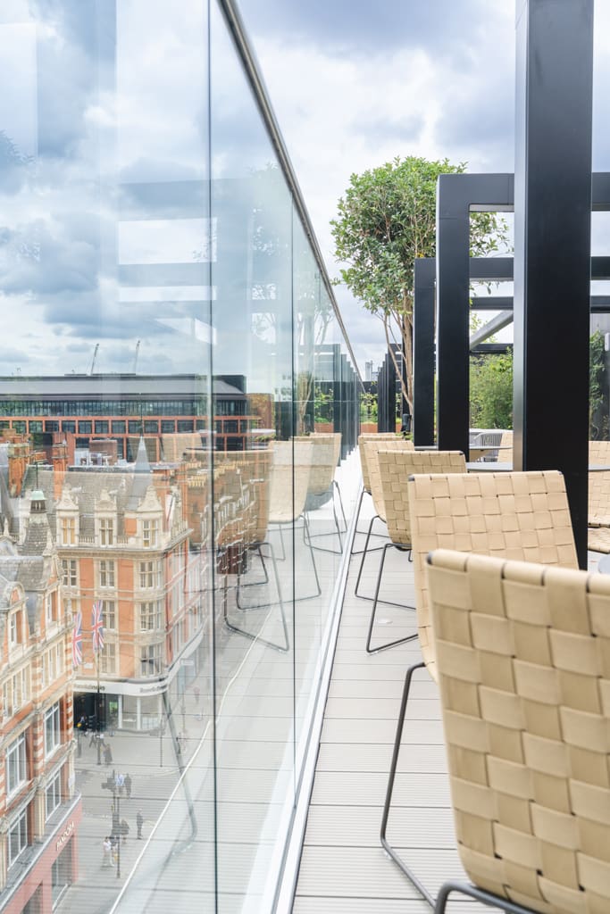 One James Street terrace seating