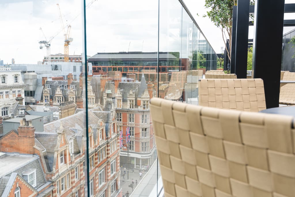 One James Street terrace balustrade