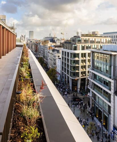 334 Oxford Street roof terrace