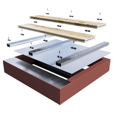 BalcaSmart Vitrified Composite Decking System render