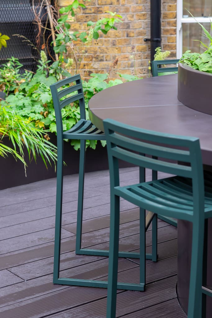 Egyptian & Dudley House seating close-up