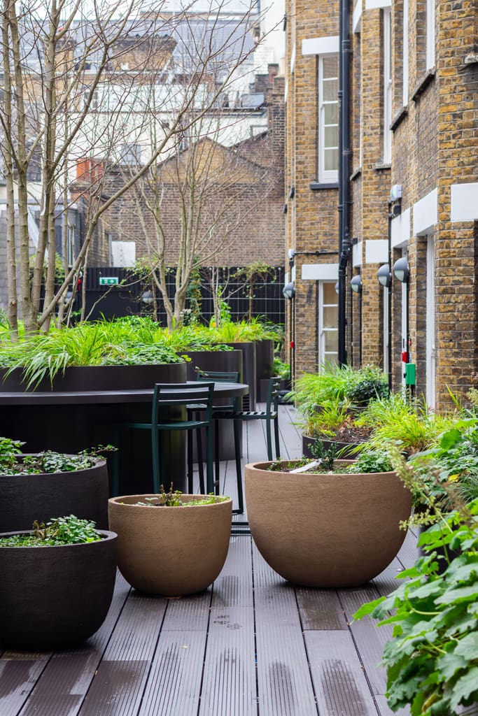 Egyptian & Dudley House planters