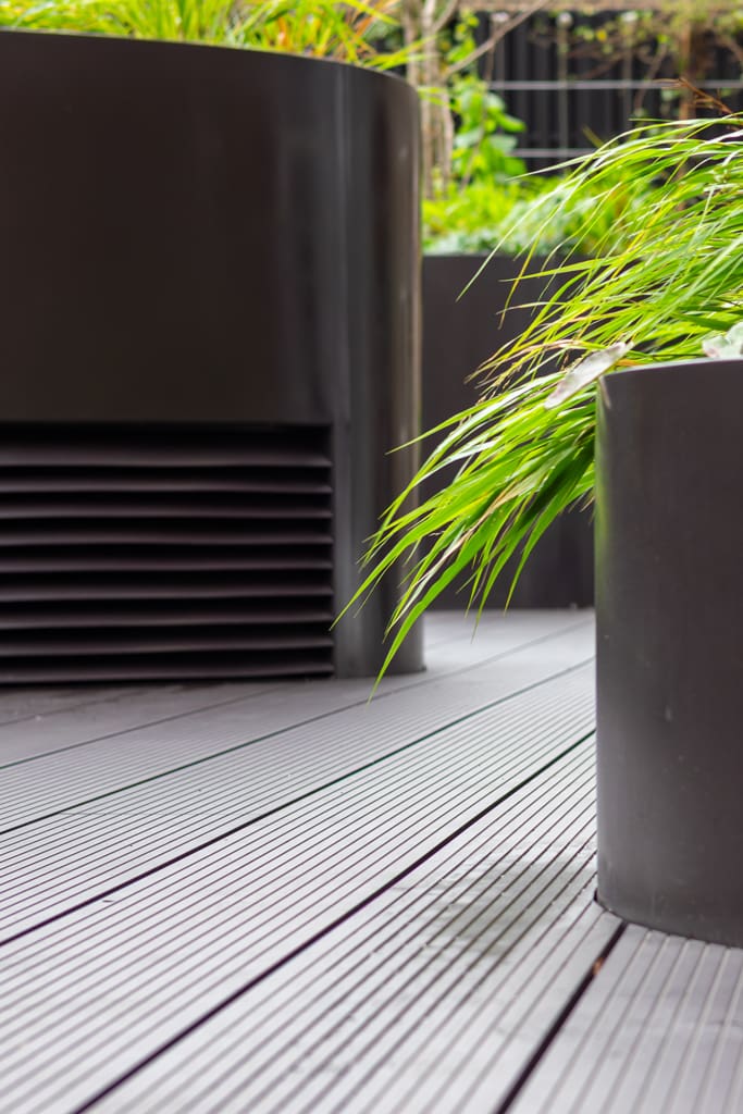 Egyptian & Dudley House decking close-up