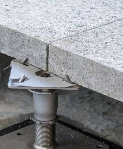 Pavers on pedestal