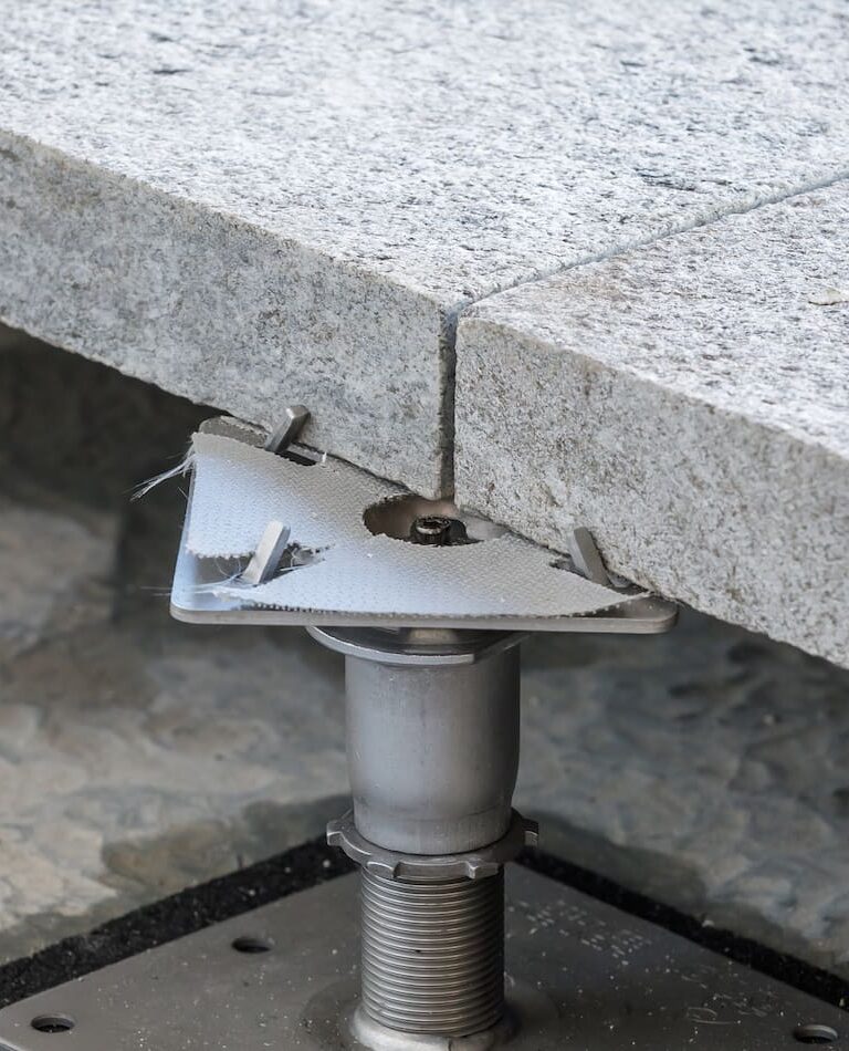 Pavers on pedestal