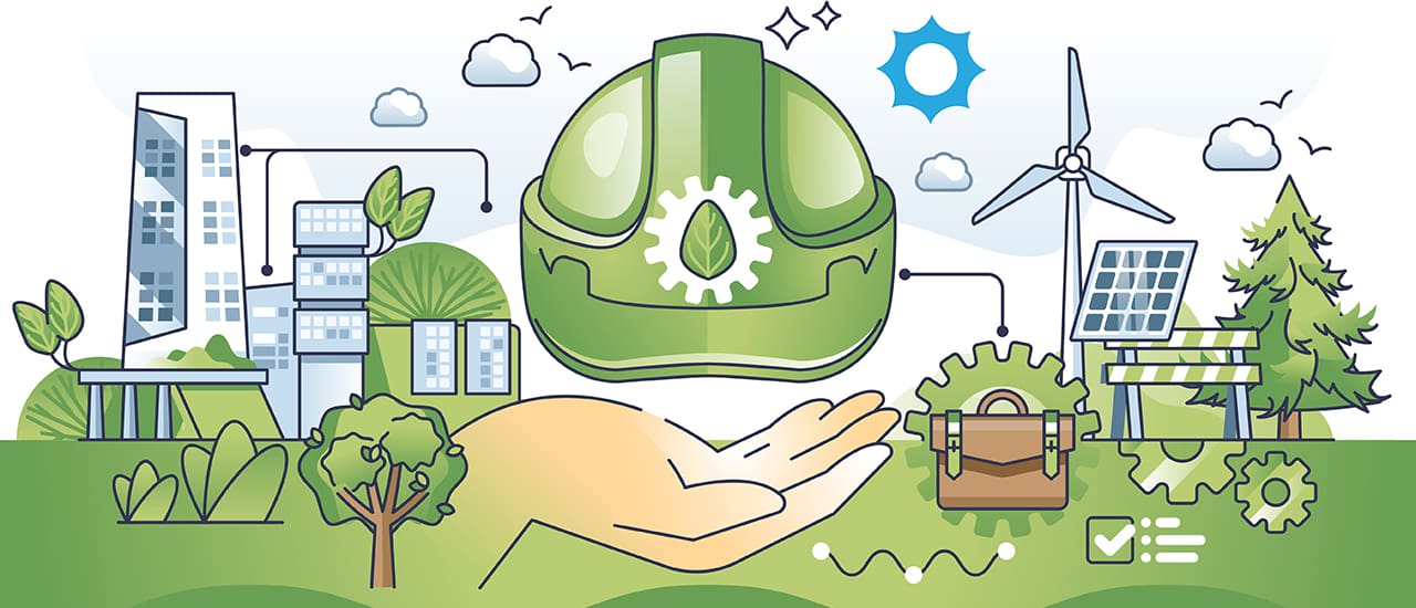 Sustainable Construction Practices graphic