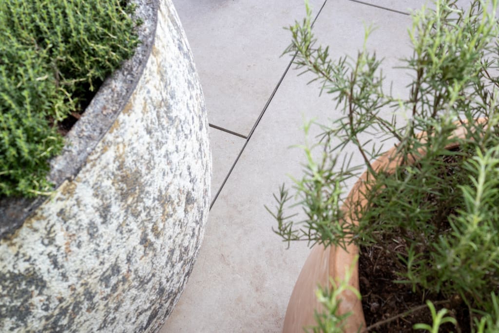 Paving and planters