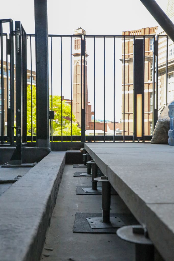 Non-Combustible paving pedestals