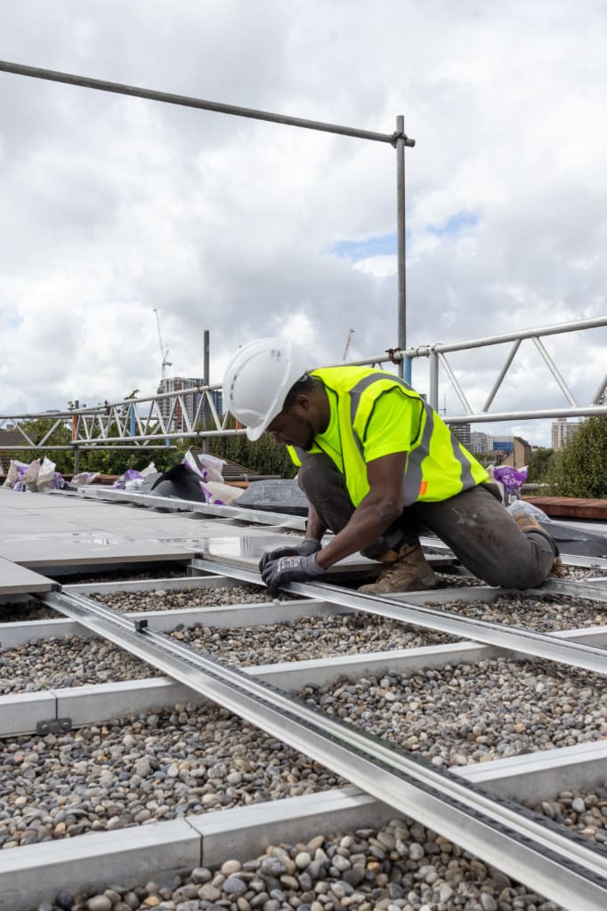 Lattice Frame paving installation