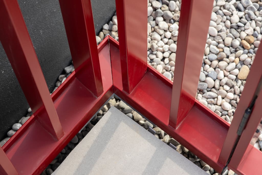 Balustrade corner close-up