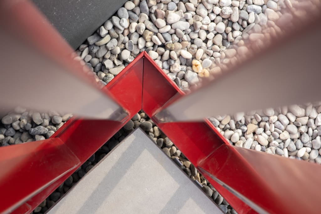 Balustrade corner close-up
