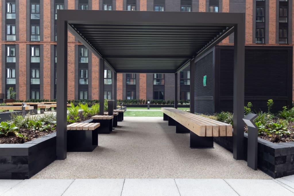 Covered Resin Bound Gravel area