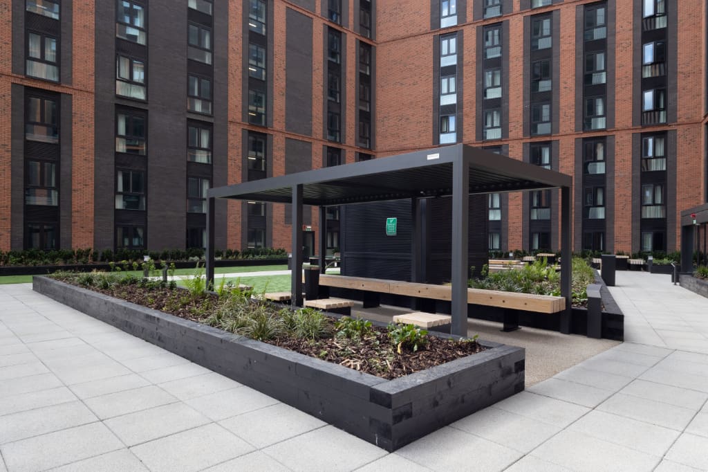 Covered Resin Bound Gravel area